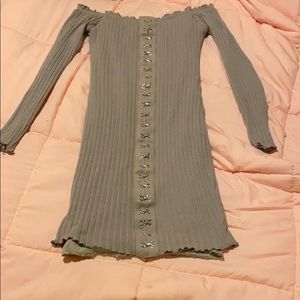 Off the shoulder, Nude, Mini dress ✨